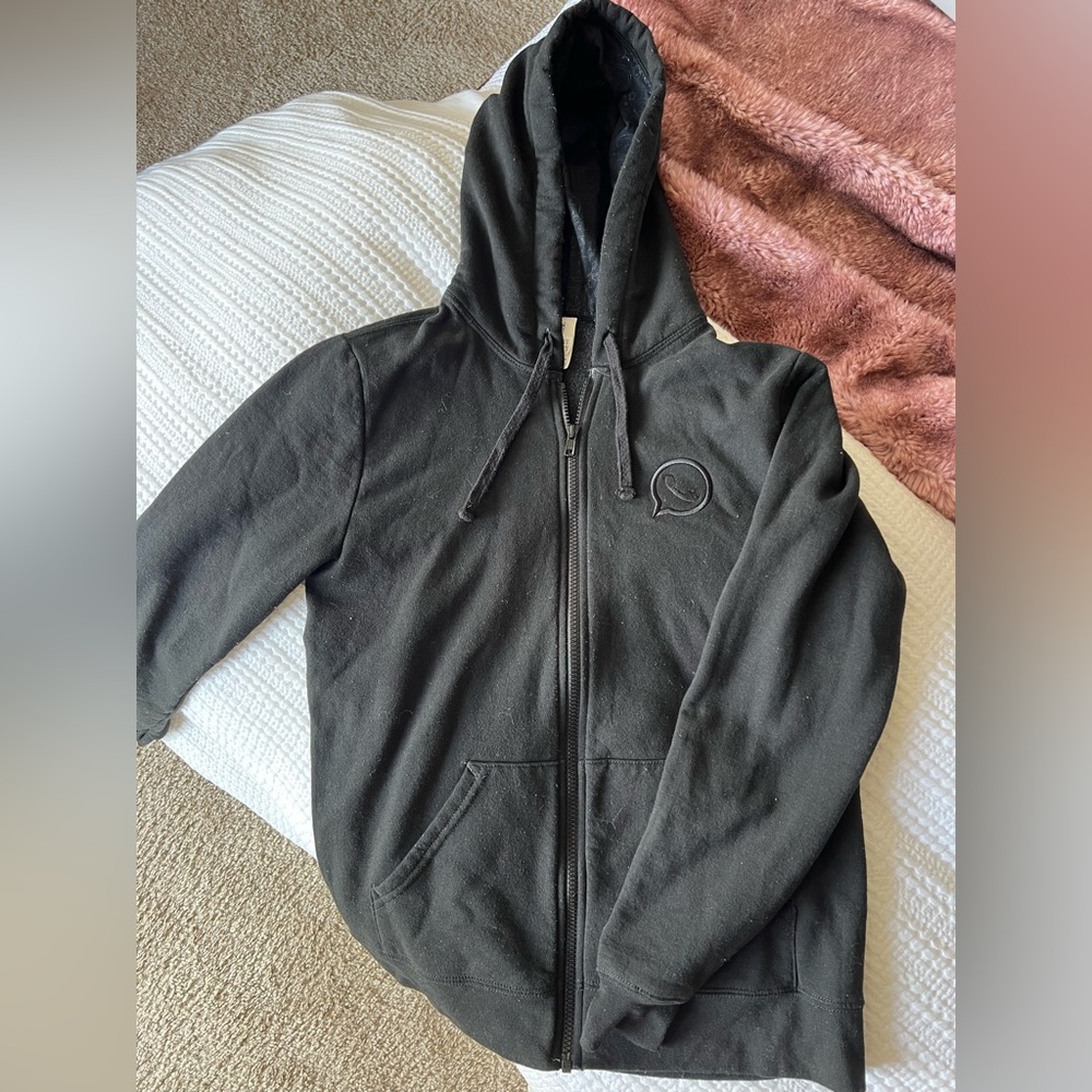 WhatsApp zip-up hoodie